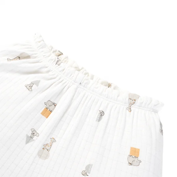 Set 2 bộ rayon chống muỗi ngắn Animo VD0425031 (0-24M,Kem-trắng,NN06)