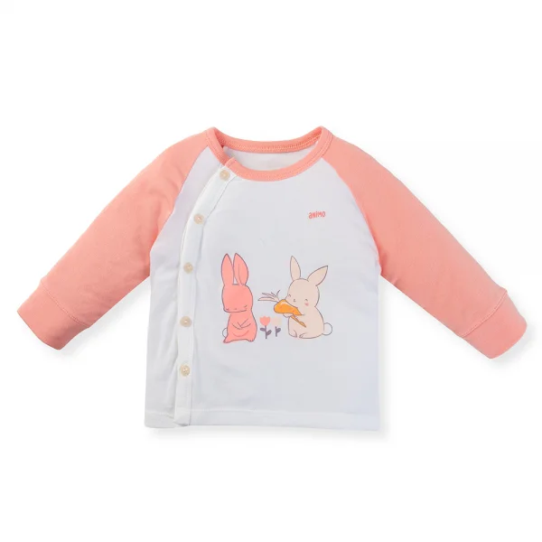 Set 2 bộ modal kháng khuẩn dài Animo VD0325031 (0-24M,Trắng-hồng,TT06)