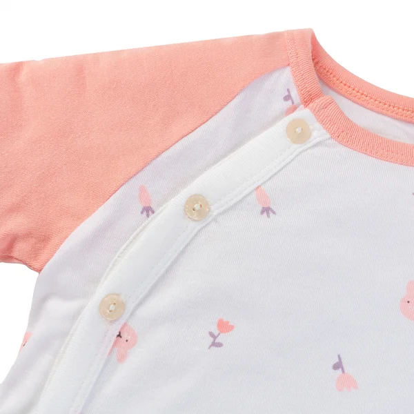 Set 2 bộ modal kháng khuẩn dài Animo VD0325031 (0-24M,Trắng-hồng,TT06)