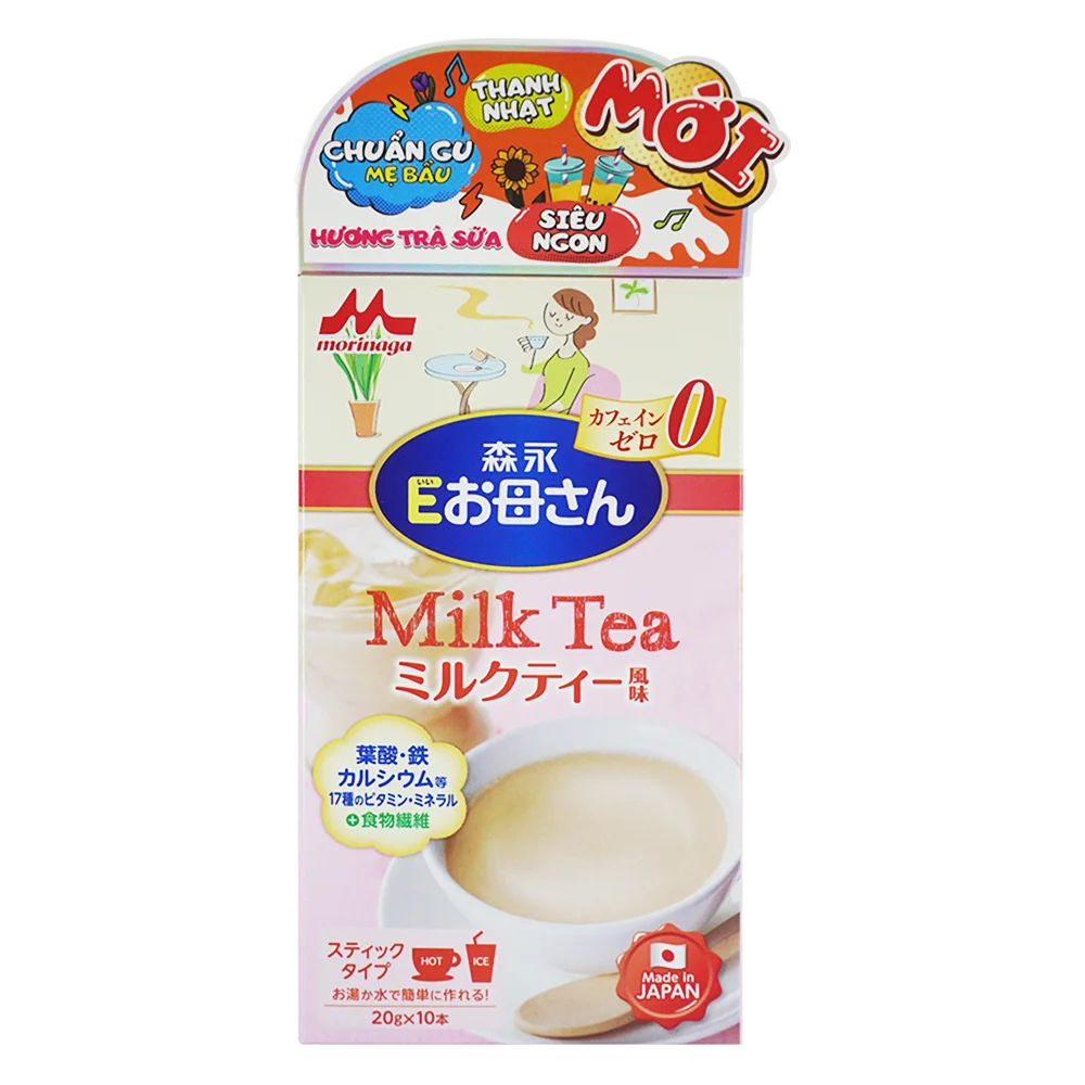 Sữa bầu Morinaga E-Okasan hương trà sữa 200g (10 thanh)