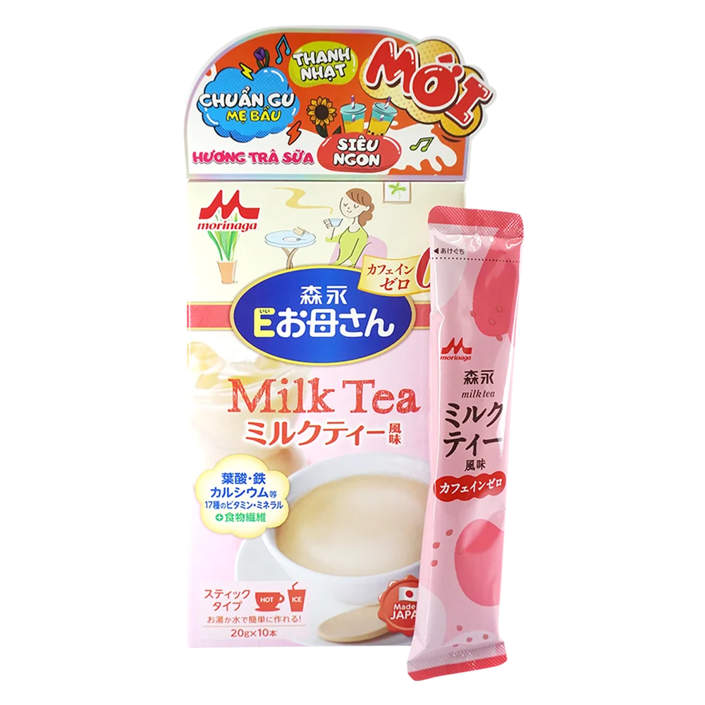 Sữa bầu Morinaga E-Okasan hương trà sữa 200g (10 thanh)