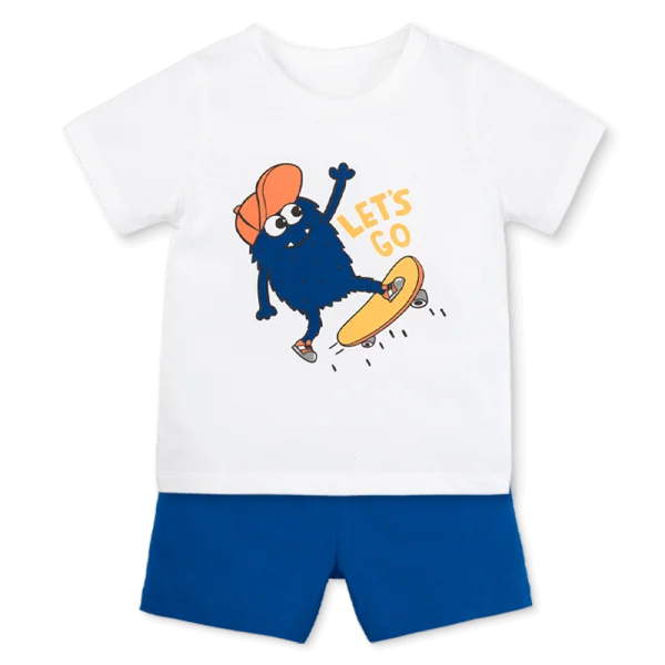 Bộ bé trai áo tay ngắn quần ngắn Animo easy (1-4Y) HN0525058