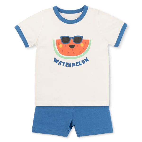 Bộ bé trai ngắn Animo Easy HN0525053 (1-4Y,Kem-dương,TT02)