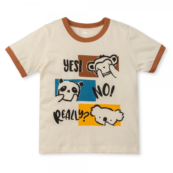 Bộ bé trai ngắn Animo Easy HN0525046 (1-4Y,Cam-dương,DD02)