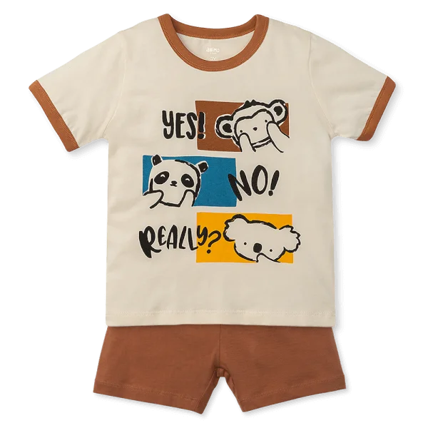 Bộ bé trai áo tay ngắn quần ngắn Animo easy (1-4Y) HN0525044