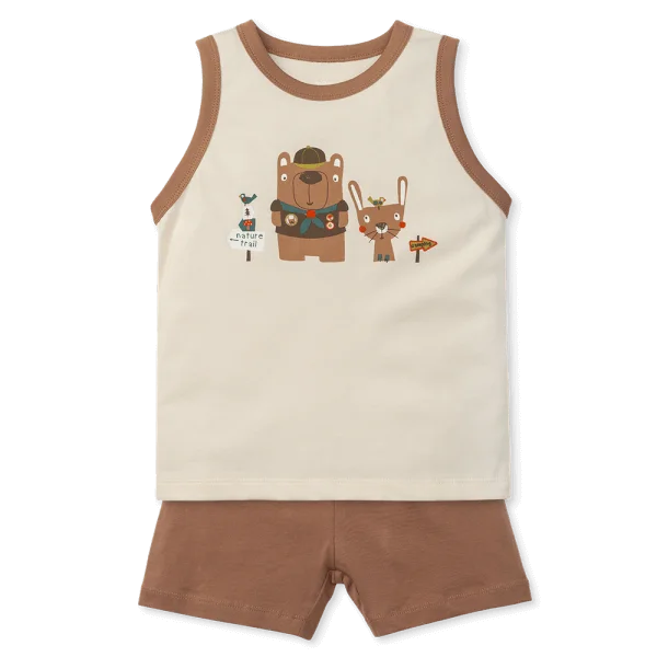 Bộ bé trai áo sát nách quần ngắn Animo easy (1-4Y) HN0525042