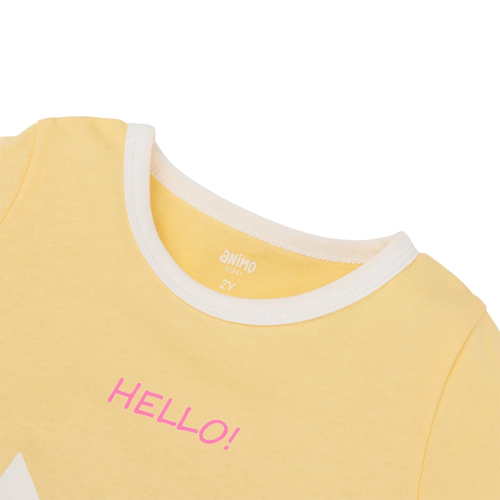 Áo bé gái Animo Easy LU0625018 (1-4Y,Vàng,TT02)
