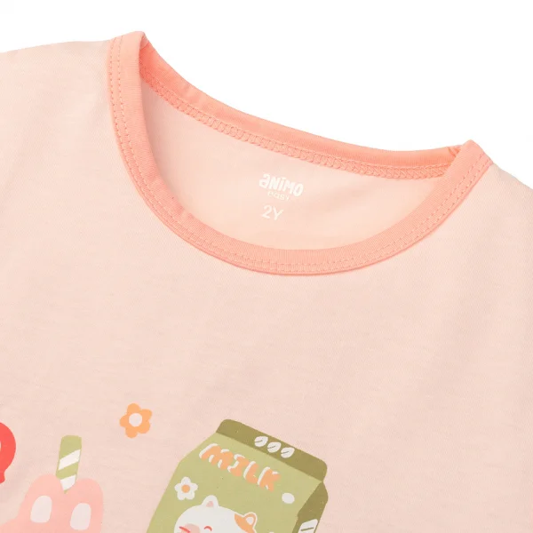 Bộ bé gái áo sát nách quần ngắn Animo easy (1-4Y) TX0625028