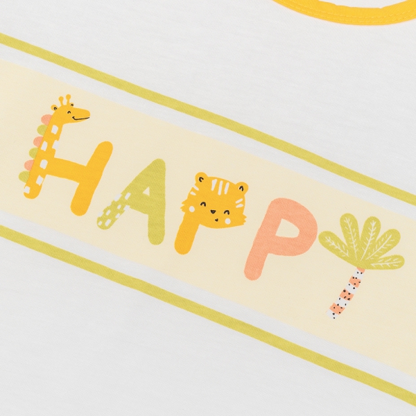 Bộ váy bé gái ngắn Animo Easy TX0625023 (1-4Y,Trắng-vàng,TT02)
