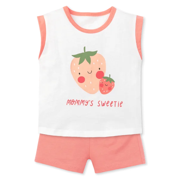 Bộ bé gái áo sát nách quần ngắn Animo easy (1-4Y) LU0625014