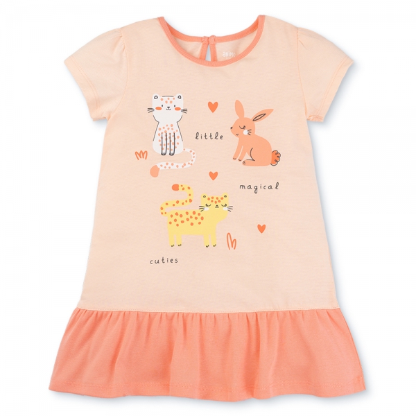 Đầm bé gái Animo Easy LU0625020 (1-4Y,Be-cam sữa,TT02)