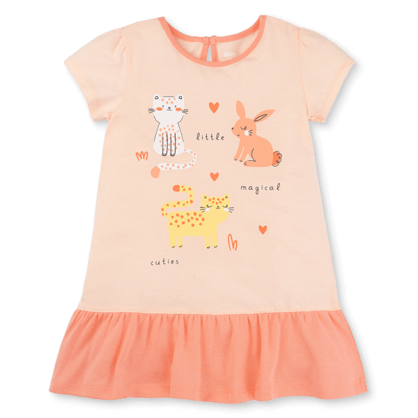 Đầm bé gái Animo Easy LU0625020 (1-4Y,Be-cam sữa,TT02)