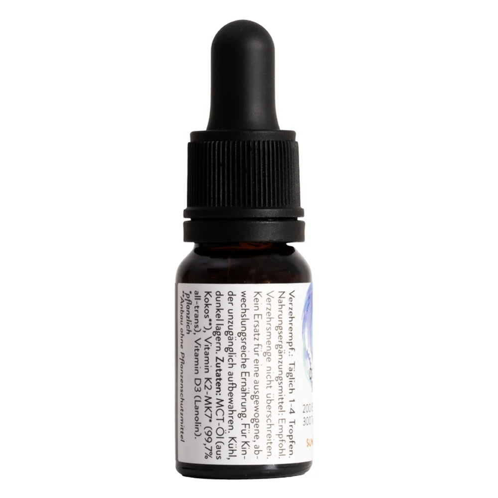 Thực phẩm bảo vệ sức khỏe  Vitamin D3+K2 MK7 200IE + 15ug Baby&Kind Sunday Natural