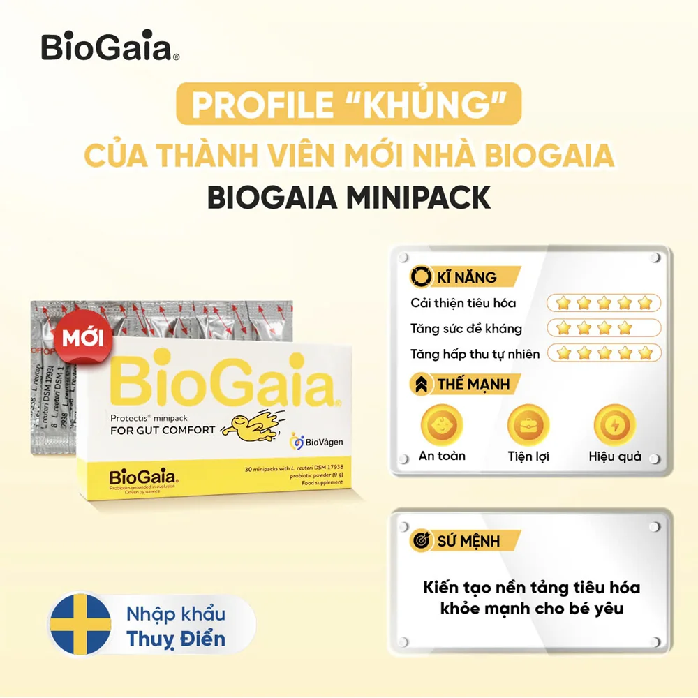 Combo 2 thực phẩm bảo vệ sức khỏe BioGaia Protectis minipack