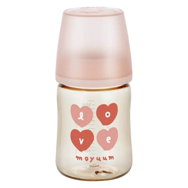 Bình sữa Moyuum thế hệ 3 PPSU 170ml (trái tim hồng)