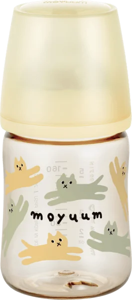 Bình sữa Moyuum thế hệ 3 PPSU 170ml (mèo vàng)