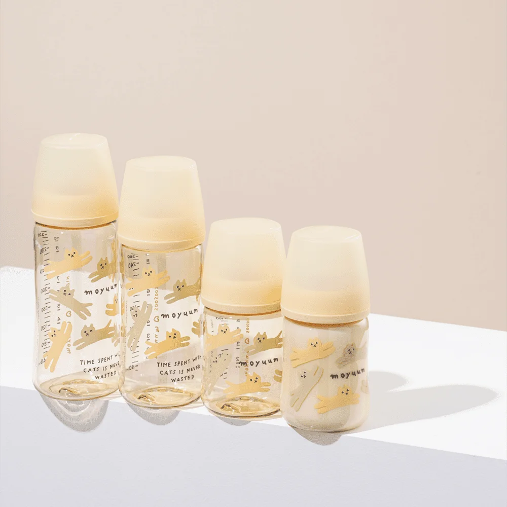 Bình sữa Moyuum thế hệ 3 PPSU 270ml (mèo vàng)