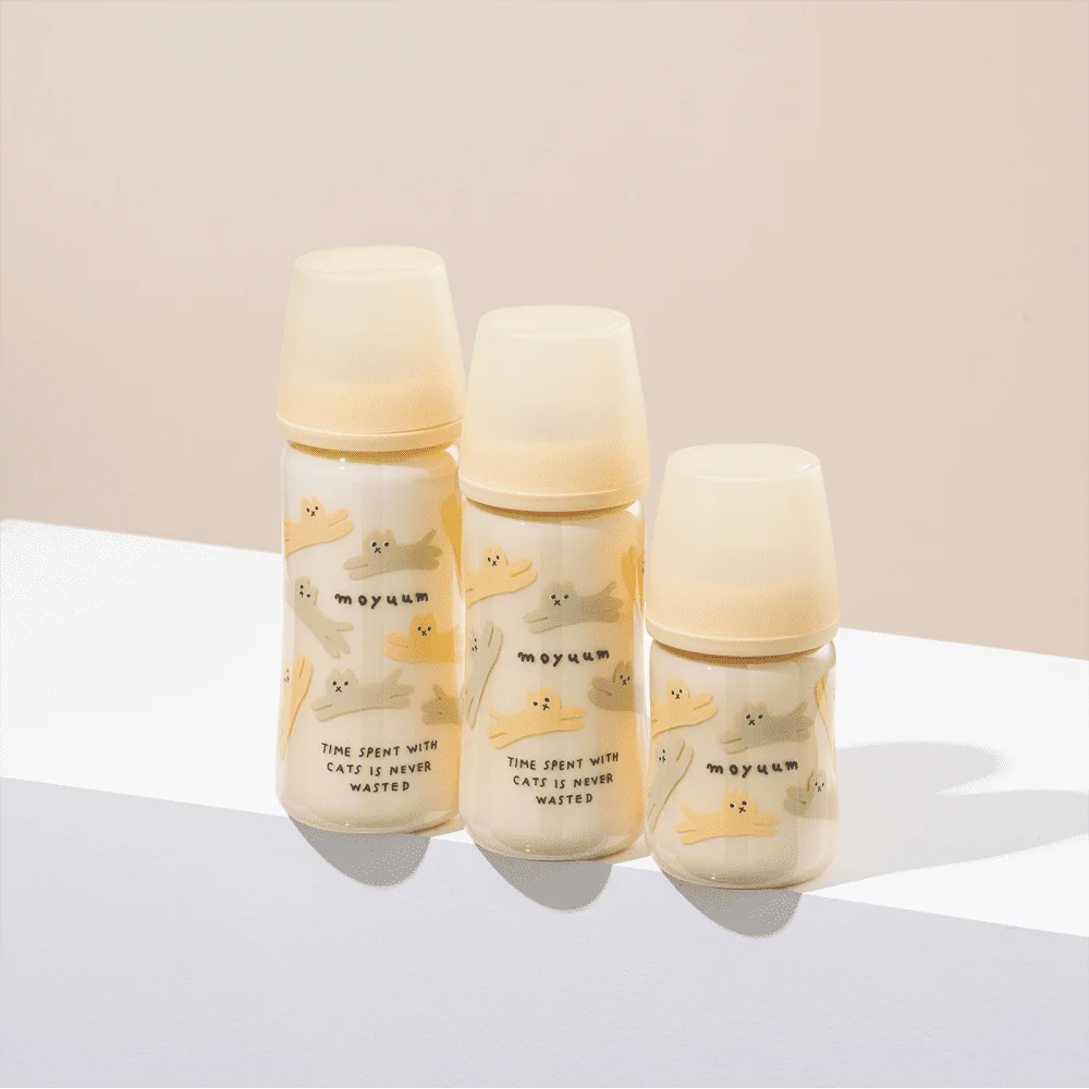 Bình sữa Moyuum thế hệ 3 PPSU 270ml (mèo vàng)