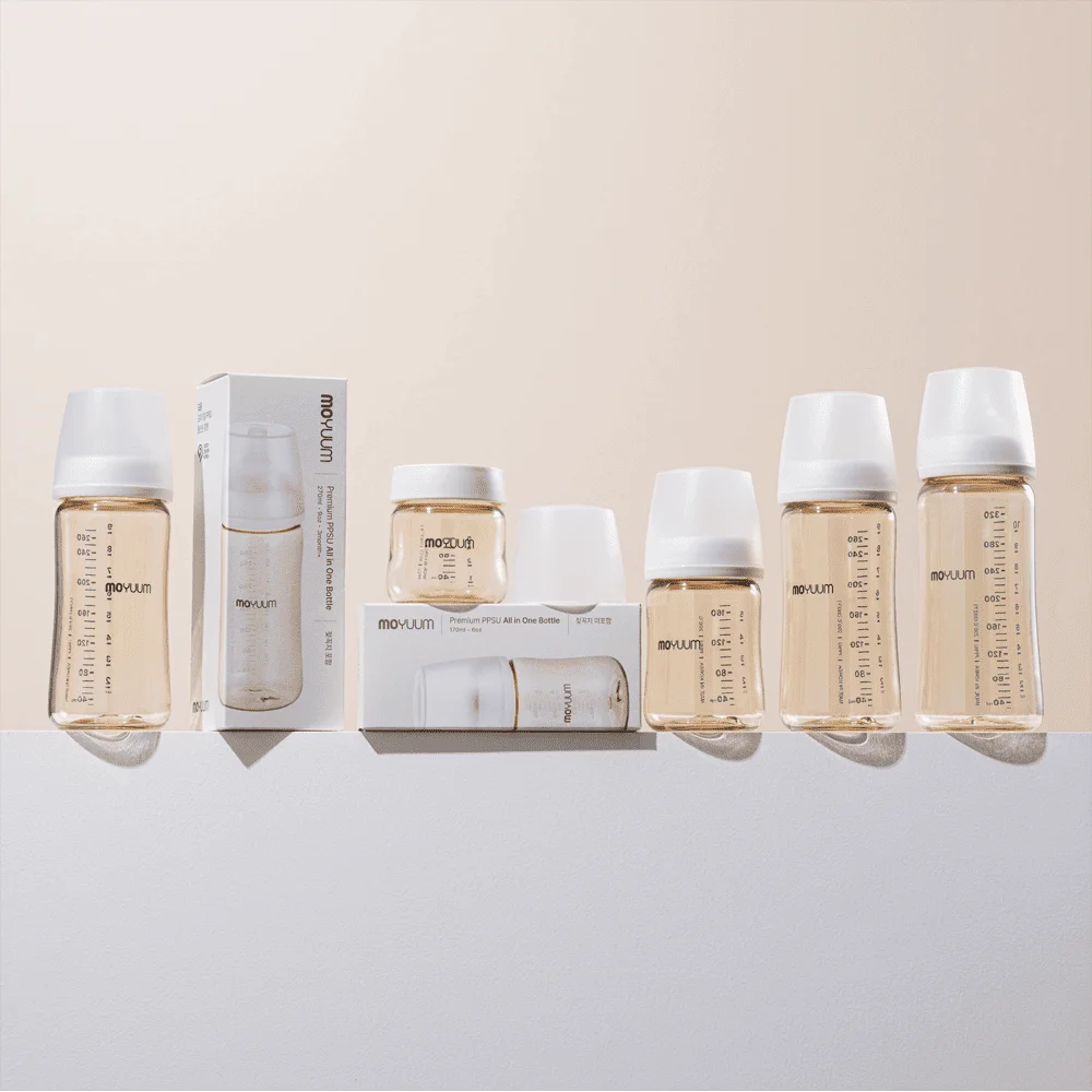 Bình sữa Moyuum thế hệ 3 PPSU 270ml (Beige, mẫu mới)