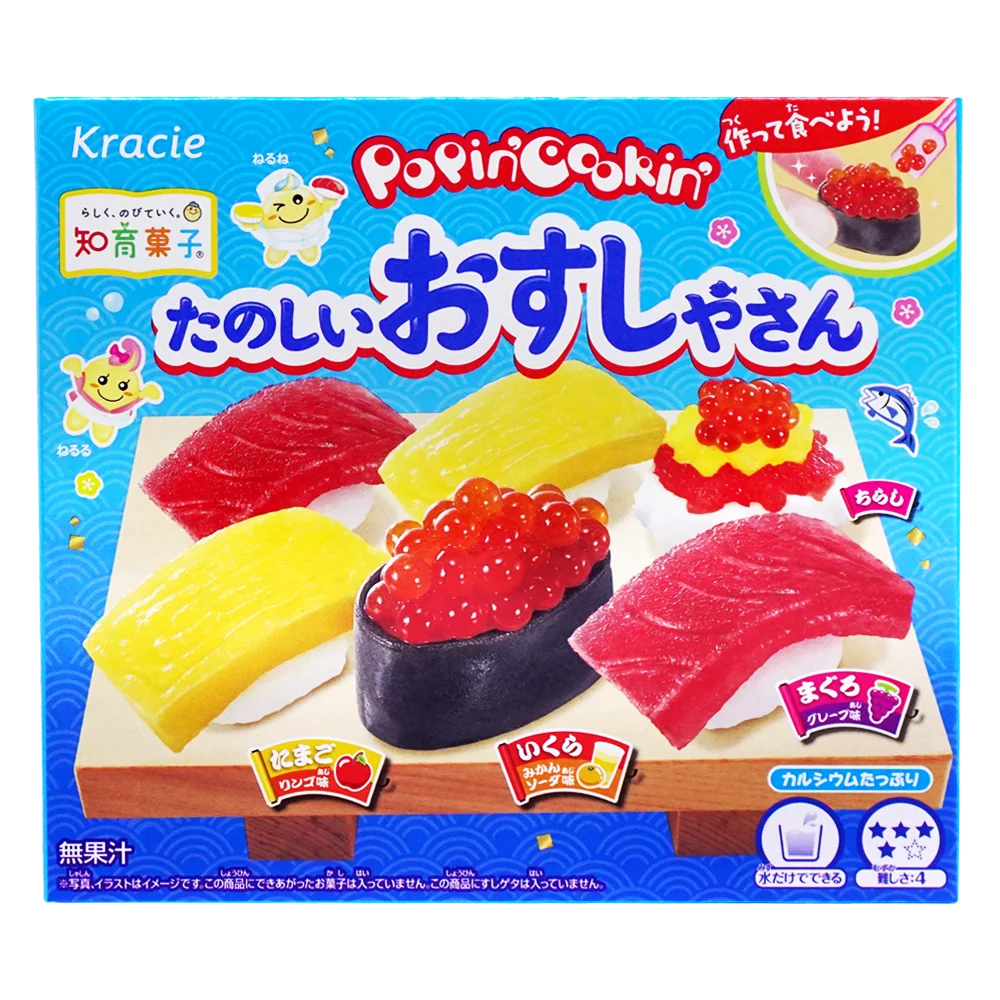 Kẹo sáng tạo sushi -  Popin' Cookin' - Tanoshii Osushi Ya San