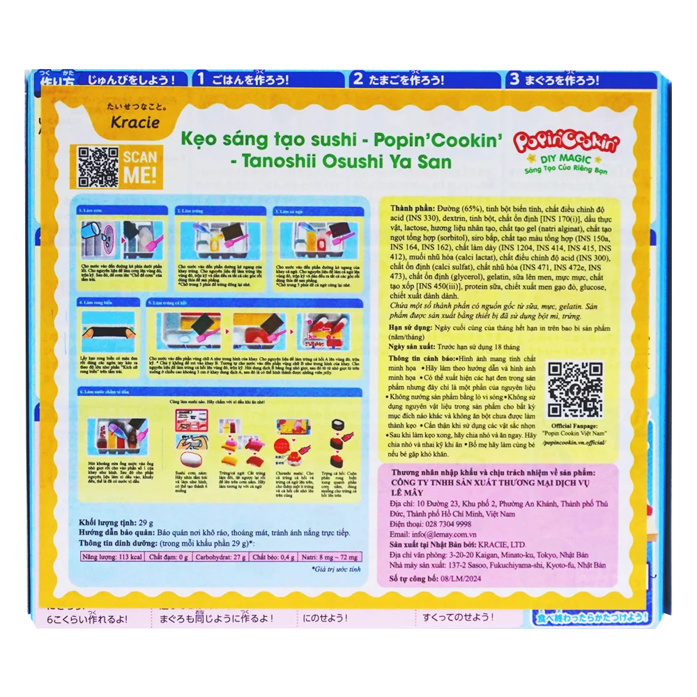 Kẹo sáng tạo sushi -  Popin