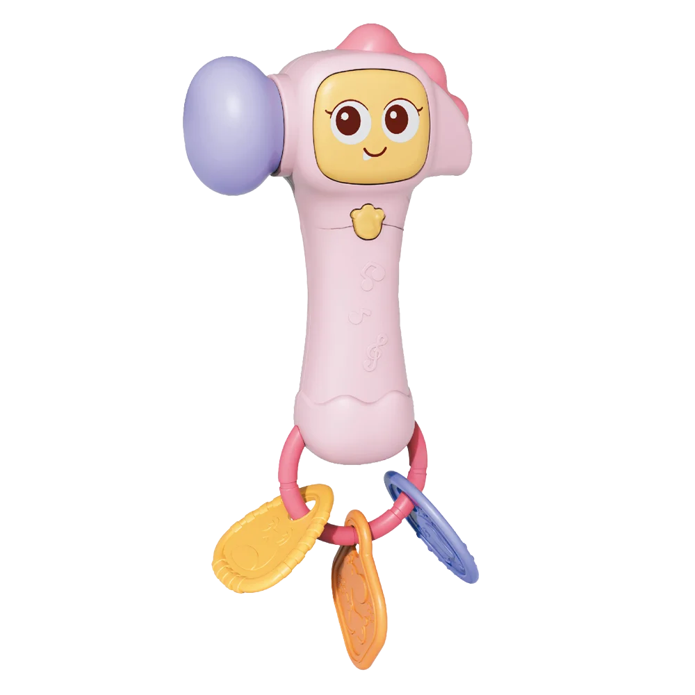 Đồ chơi phát nhạc búa đập đeo kính râm siêu ngầu có nhạc HW24137329-P C504 (Hồng)