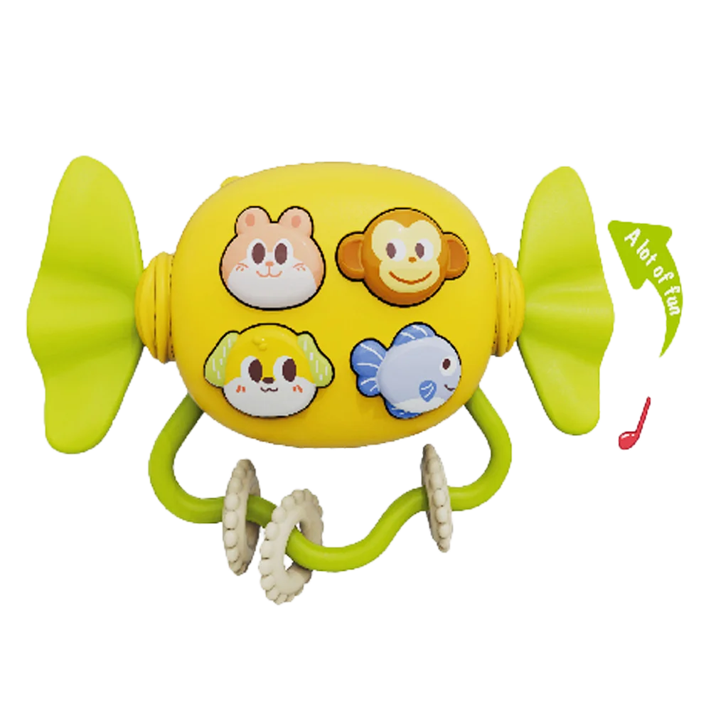 Đồ chơi phát nhạc hình kẹo và mô phỏng tiếng động vật HW24155370 C504 (Vàng)