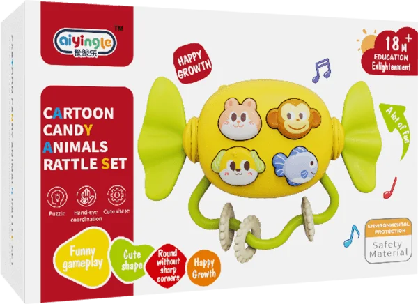 Đồ chơi phát nhạc hình kẹo và mô phỏng tiếng động vật HW24155370 C504 (Vàng)
