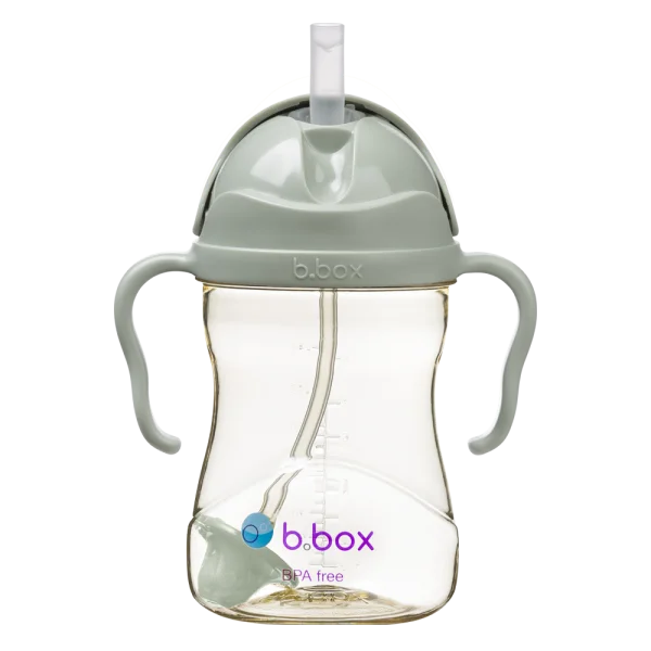Bình nước PPSU 360 độ  cho bé tập uống nước Bbox 240ml (sage)