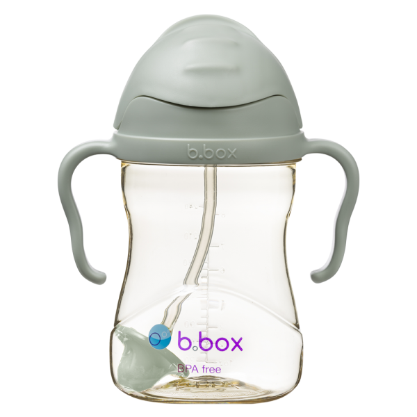 Bình nước PPSU 360 độ  cho bé tập uống nước Bbox 240ml (sage)