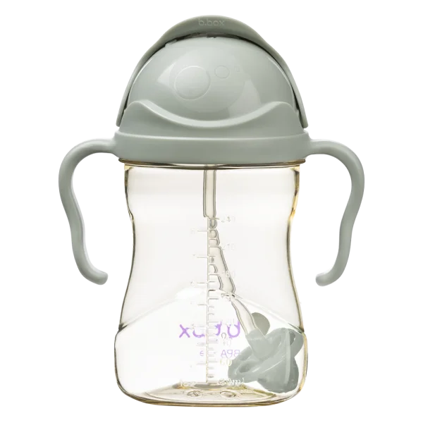 Bình nước PPSU 360 độ  cho bé tập uống nước Bbox 240ml (sage)