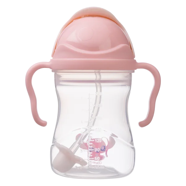 Bình nước 360 độ cho bé tập uống nước Bbox 240ml (Hồng, stitch)