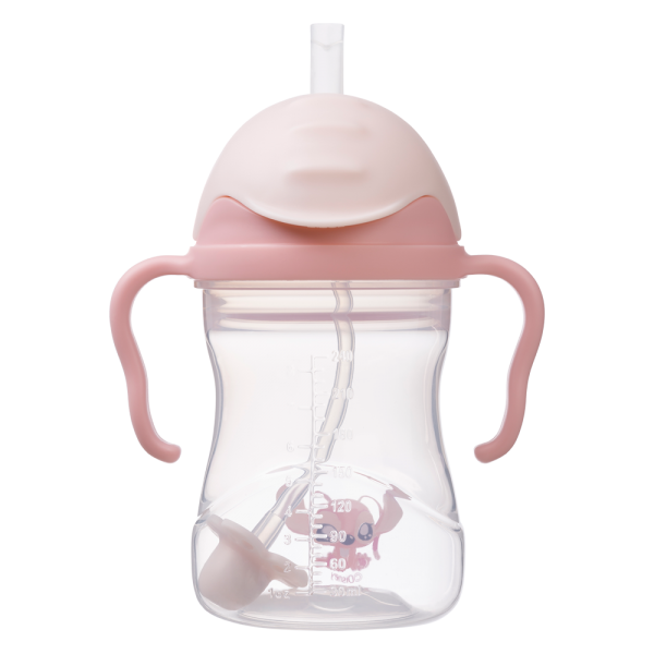 Bình nước 360 độ cho bé tập uống nước Bbox 240ml (Hồng, stitch)