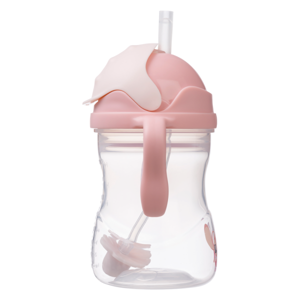 Bình nước 360 độ cho bé tập uống nước Bbox 240ml (Hồng, stitch)