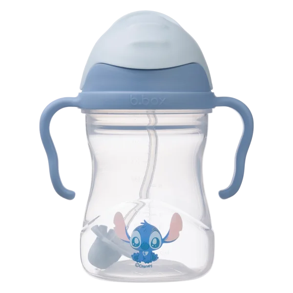 Bình nước 360 độ cho bé tập uống nước Bbox 240ml (Xanh dương, stitch)