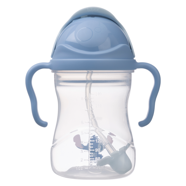 Bình nước 360 độ cho bé tập uống nước Bbox 240ml (Xanh dương, stitch)