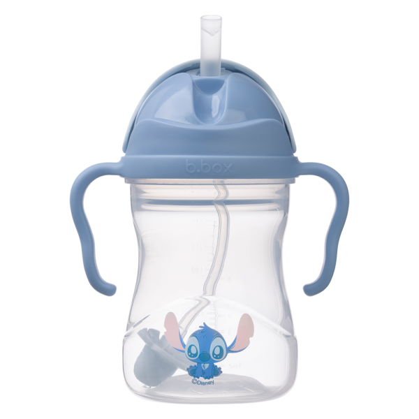 Bình nước 360 độ cho bé tập uống nước Bbox 240ml (Xanh dương, stitch)