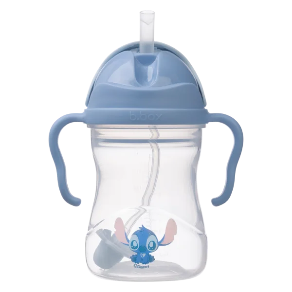 Bình nước 360 độ cho bé tập uống nước Bbox 240ml (Xanh dương, stitch)