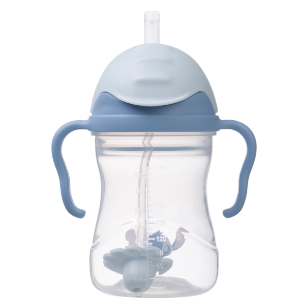 Bình nước 360 độ cho bé tập uống nước Bbox 240ml (Xanh dương, stitch)