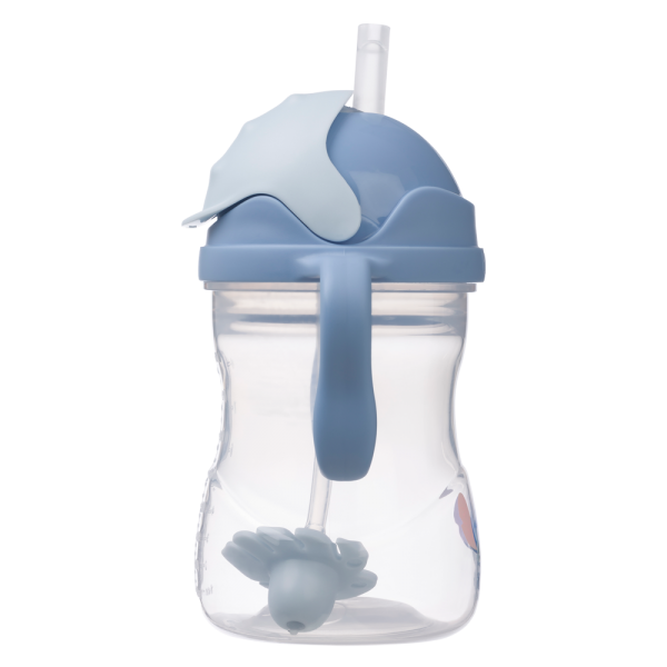 Bình nước 360 độ cho bé tập uống nước Bbox 240ml (Xanh dương, stitch)