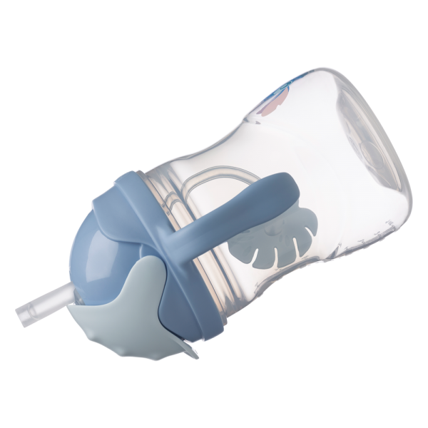 Bình nước 360 độ cho bé tập uống nước Bbox 240ml (Xanh dương, stitch)