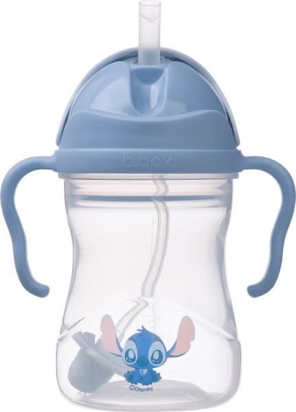 Bình nước 360 độ cho bé tập uống nước Bbox 240ml (Xanh dương, stitch)