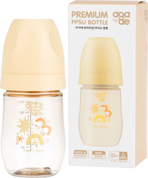 Combo 2 Bình sữa PPSU Aga-ae cao cấp 180ml (nắng mai)