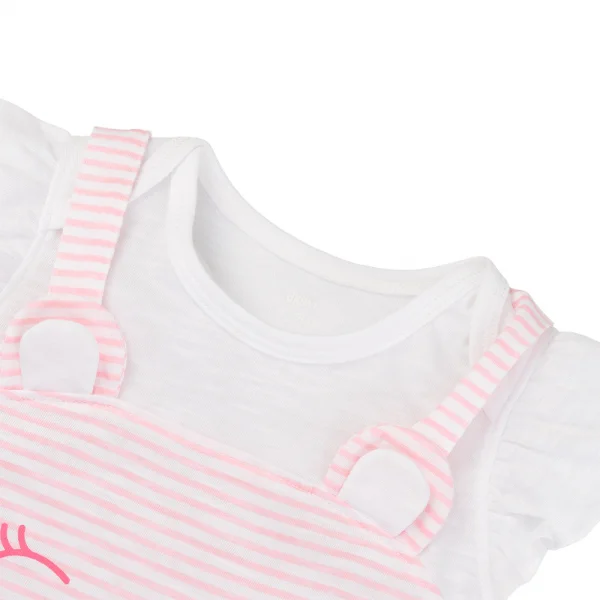 Bodysuit bé gái đùi Animo VD0525011 (0-12M,Hồng,NN02)