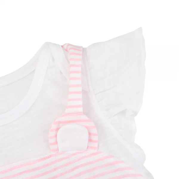 Bodysuit bé gái đùi Animo VD0525011 (0-12M,Hồng,NN02)