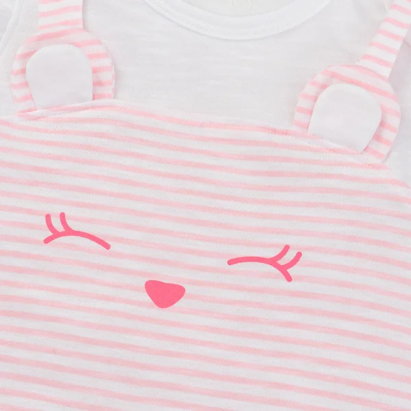 Bodysuit bé gái đùi Animo VD0525011 (0-12M,Hồng,NN02)