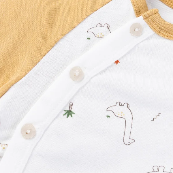 Set 2 bộ modal kháng khuẩn dài Animo VD0325030 (0-24M,Vàng-trắng,TT06)