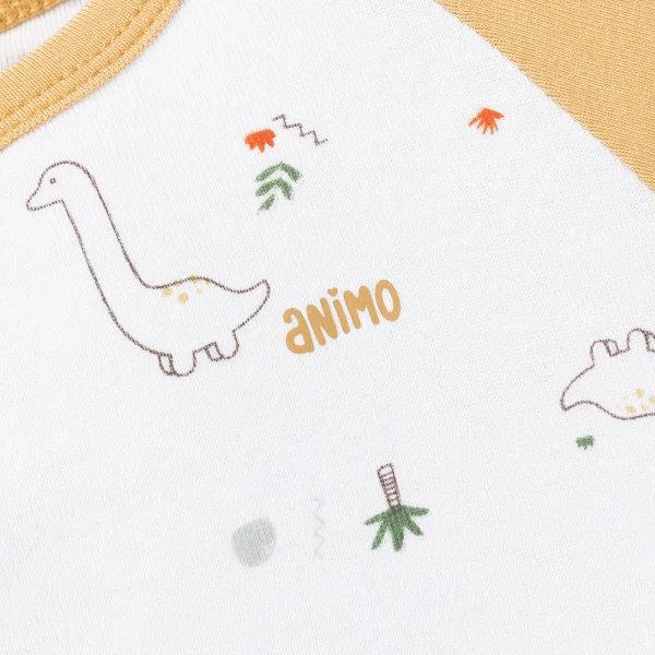 Set 2 bộ modal kháng khuẩn dài Animo VD0325030 (0-24M,Vàng-trắng,TT06)