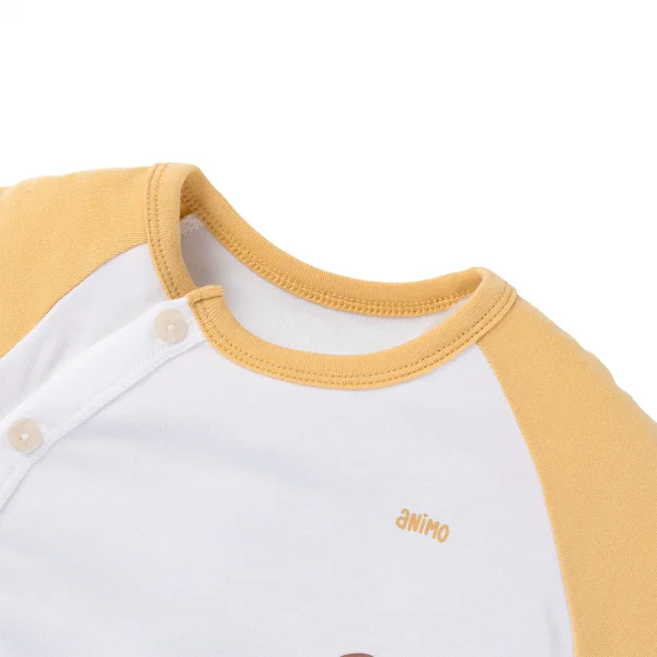 Set 2 bộ modal kháng khuẩn dài Animo VD0325030 (0-24M,Vàng-trắng,TT06)