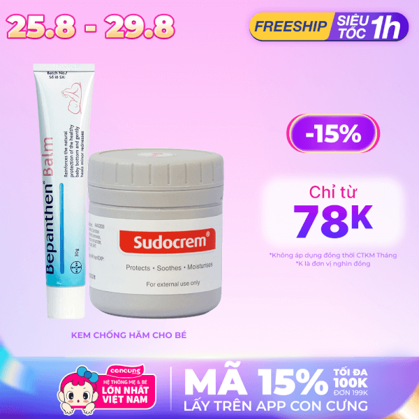 Kem chống hăm dưỡng ẩm Bepanthen 30g (Giao bao bì ngẫu nhiên)